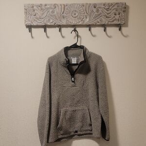 Victoria's Secret Army Green Half-zip Sweatshirt